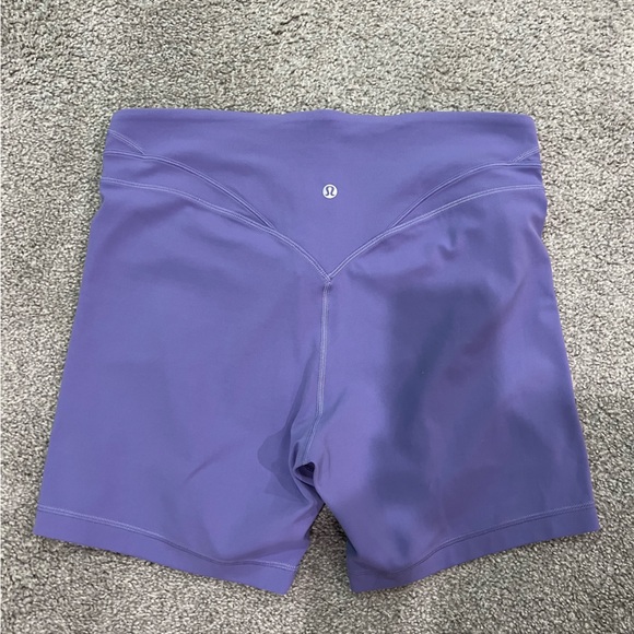 #4 Lululemon RARE Align Curve Seam High-Rise Short 6" Dark Lavender Size 12 - Picture 5 of 10